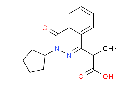 CAS No. 1344687-99-5, 2-(3-Cyclopentyl-4-oxo-3,4-dihydrophthalazin-1-yl)propanoic acid
