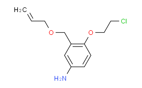 CAS No. 1312603-46-5, 3-[(Allyloxy)methyl]-4-(2-chloroethoxy)aniline