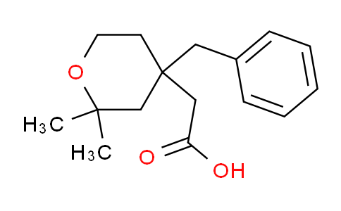 CAS No. 109878-51-5, 2-(4-Benzyl-2,2-dimethyltetrahydro-2H-pyran-4-yl)acetic acid