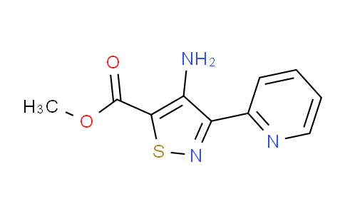 CAS No. 1338651-63-0, Methyl 4-amino-3-(pyridin-2-yl)isothiazole-5-carboxylate
