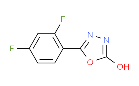 CAS No. 1341663-05-5, 5-(2,4-Difluorophenyl)-1,3,4-oxadiazol-2-ol