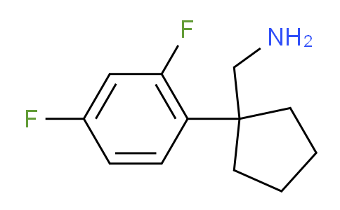 CAS No. 1341830-26-9, 1-(2,4-Difluorophenyl)cyclopentanemethanamine