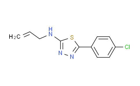 CAS No. 15944-99-7, N-Allyl-5-(4-chlorophenyl)-1,3,4-thiadiazol-2-amine