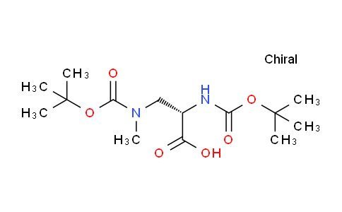 CAS No. 159581-33-6, (S)-3-[Boc(methyl)amino]-2-(Boc-amino)propanoic Acid
