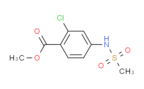 CAS No. 158580-55-3, Methyl 2-chloro-4-(methylsulfonamido)benzoate