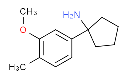 CAS No. 1094341-20-4, 1-(3-Methoxy-4-methylphenyl)cyclopentanamine