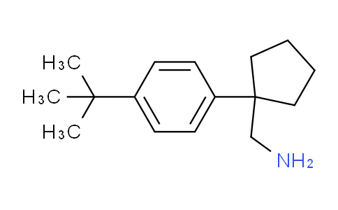 CAS No. 1096317-29-1, 1-[4-(tert-Butyl)phenyl]cyclopentanemethanamine