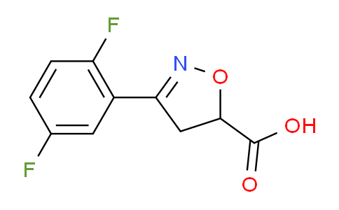 CAS No. 1096348-81-0, 3-(2,5-Difluorophenyl)-4,5-dihydroisoxazole-5-carboxylic acid