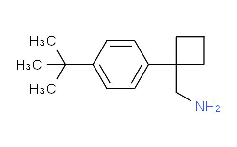 CAS No. 1096853-40-5, 1-[4-(tert-Butyl)phenyl]cyclobutanemethanamine