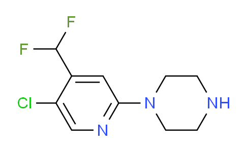 CAS No. 1565827-81-7, 1-(5-Chloro-4-(difluoromethyl)pyridin-2-yl)piperazine
