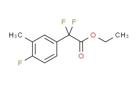 CAS No. 1227160-98-6, Ethyl 2,2-Difluoro-2-(4-fluoro-3-methylphenyl)acetate