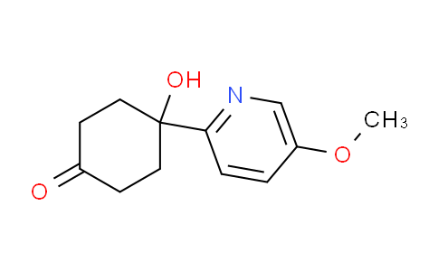 CAS No. 1228652-20-7, 4-Hydroxy-4-(5-methoxy-2-pyridyl)cyclohexanone