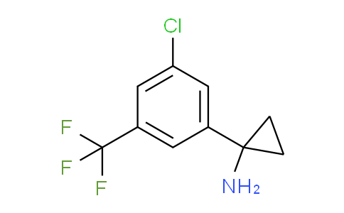 CAS No. 1266197-18-5, 1-[3-Chloro-5-(trifluoromethyl)phenyl]cyclopropanamine