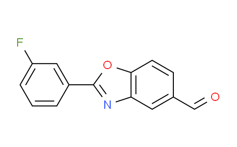 CAS No. 1266976-75-3, 2-(3-Fluorophenyl)benzo[d]oxazole-5-carbaldehyde