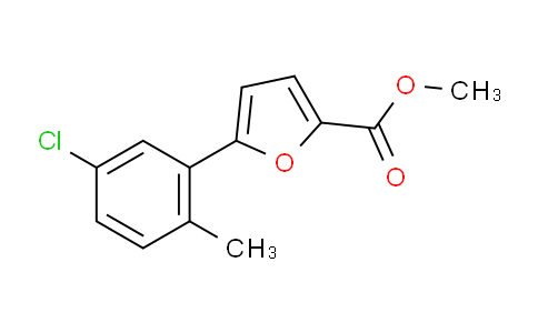 CAS No. 1267011-71-1, Methyl 5-(5-chloro-2-methylphenyl)furan-2-carboxylate