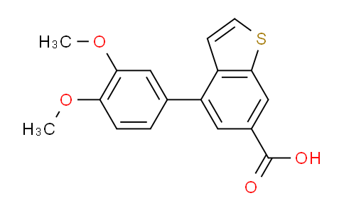 CAS No. 1225745-31-2, 4-(3,4-Dimethoxyphenyl)benzo[b]thiophene-6-carboxylic acid