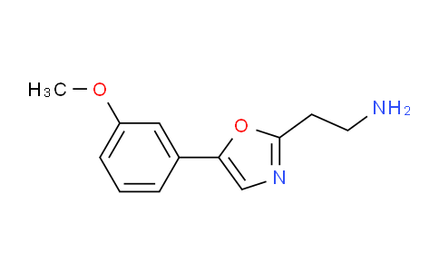 CAS No. 1226233-43-7, 2-(5-(3-Methoxyphenyl)oxazol-2-yl)ethanamine