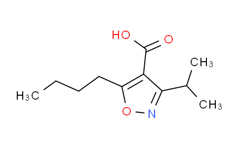 CAS No. 1048920-46-2, 5-Butyl-3-isopropylisoxazole-4-carboxylic acid