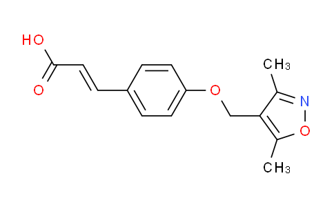 CAS No. 1050884-51-9, 3-(4-((3,5-Dimethylisoxazol-4-yl)methoxy)phenyl)acrylic acid