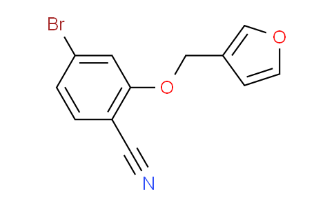 CAS No. 1597781-25-3, 4-Bromo-2-(furan-3-ylmethoxy)benzonitrile