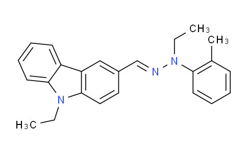 CAS No. 1274948-12-7, 9-Ethyl-3-((2-ethyl-2-(o-tolyl)hydrazono)methyl)-9H-carbazole