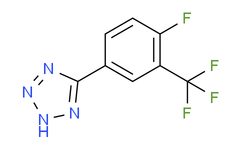 CAS No. 1261268-98-7, 5-[4-Fluoro-3-(trifluoromethyl)phenyl]-2H-tetrazole