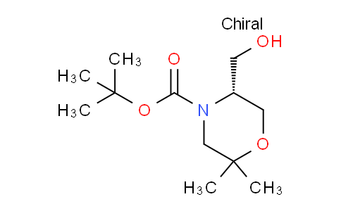 CAS No. 1263078-13-2, (R)-4-BOC-5-HYDROXYMETHYL-2,2-DIMETHYL-MORPHOLINE