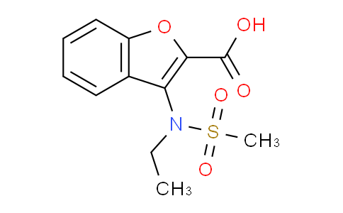 CAS No. 1263210-88-3, 3-(N-Ethylmethylsulfonamido)benzofuran-2-carboxylic acid