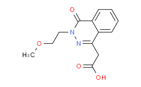 CAS No. 1263216-13-2, 2-(3-(2-Methoxyethyl)-4-oxo-3,4-dihydrophthalazin-1-yl)acetic acid