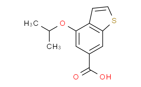 CAS No. 1239773-82-0, 4-Isopropoxybenzo[b]thiophene-6-carboxylic acid