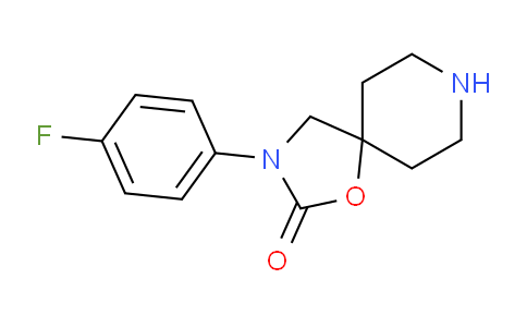 CAS No. 1047655-95-7, 3-(4-Fluorophenyl)-1-oxa-3,8-diazaspiro[4.5]decan-2-one