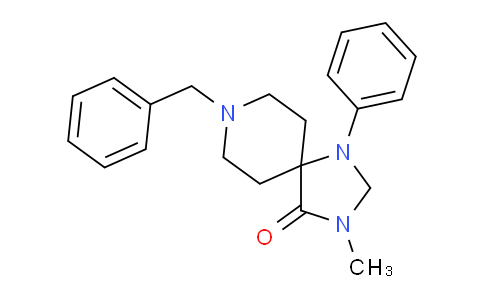 CAS No. 1048-12-0, 8-Benzyl-3-methyl-1-phenyl-1,3,8-triazaspiro[4.5]decan-4-one