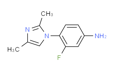 CAS No. 1235492-75-7, 4-(2,4-Dimethyl-1-imidazolyl)-3-fluoroaniline