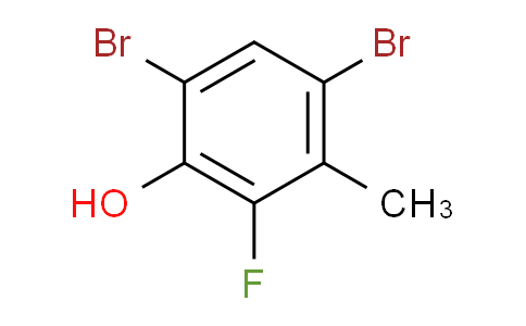 CAS No. 1357103-65-1, 4,6-Dibromo-2-fluoro-3-methylphenol