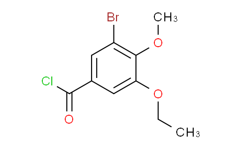 CAS No. 1160260-35-4, 3-Bromo-5-ethoxy-4-methoxybenzoyl chloride