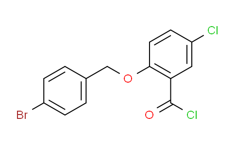 CAS No. 1160260-44-5, 2-((4-Bromobenzyl)oxy)-5-chlorobenzoyl chloride
