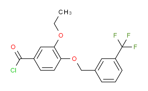 CAS No. 1160260-50-3, 3-Ethoxy-4-((3-(trifluoromethyl)benzyl)oxy)benzoyl chloride