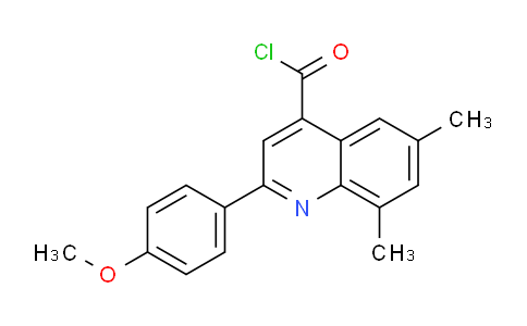 CAS No. 1160262-84-9, 2-(4-Methoxyphenyl)-6,8-dimethylquinoline-4-carbonyl chloride
