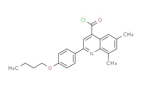 CAS No. 1160262-93-0, 2-(4-Butoxyphenyl)-6,8-dimethylquinoline-4-carbonyl chloride