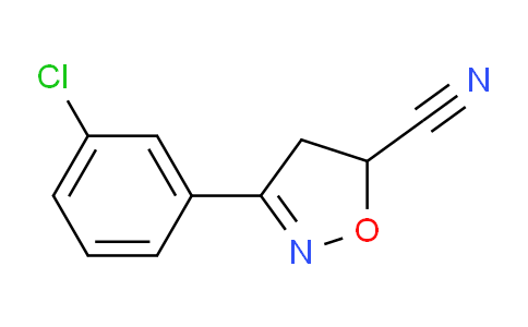 CAS No. 1160473-09-5, 3-(3-Chlorophenyl)-4,5-dihydroisoxazole-5-carbonitrile