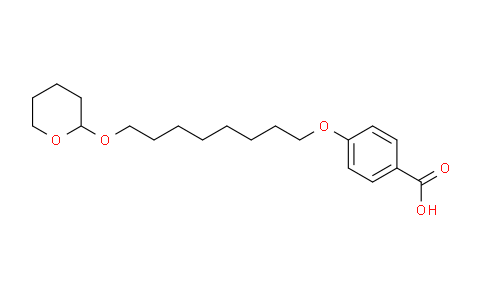 CAS No. 1160620-75-6, 4-((8-((Tetrahydro-2H-pyran-2-yl)oxy)octyl)oxy)benzoic acid