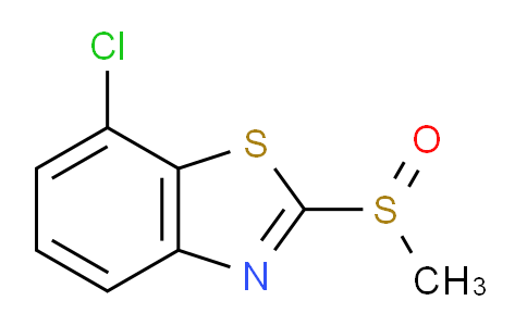 CAS No. 1163123-64-5, 7-Chloro-2-(methylsulfinyl)benzo[d]thiazole