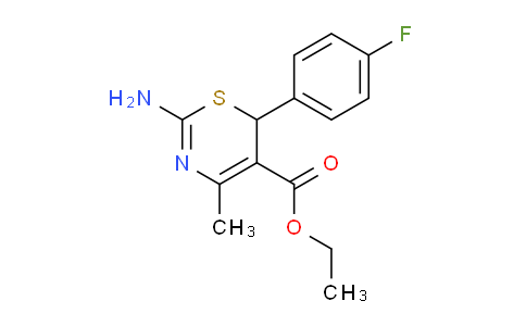 CAS No. 1242262-04-9, Ethyl 2-amino-6-(4-fluorophenyl)-4-methyl-6H-1,3-thiazine-5-carboxylate