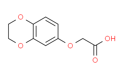 CAS No. 10288-82-1, 2-((2,3-Dihydrobenzo[b][1,4]dioxin-6-yl)oxy)acetic acid