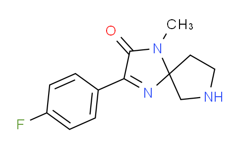 CAS No. 1710674-60-4, 3-(4-Fluorophenyl)-1-methyl-1,4,7-triazaspiro[4.4]non-3-en-2-one