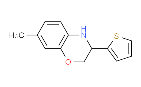 CAS No. 1710834-07-3, 7-Methyl-3-(thiophen-2-yl)-3,4-dihydro-2H-benzo[b][1,4]oxazine