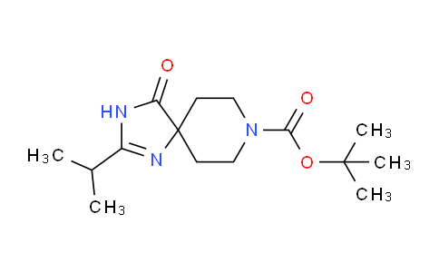 CAS No. 1713162-87-8, tert-Butyl 2-isopropyl-4-oxo-1,3,8-triazaspiro[4.5]dec-1-ene-8-carboxylate