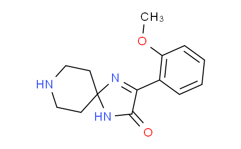 CAS No. 1713639-35-0, 3-(2-Methoxyphenyl)-1,4,8-triazaspiro[4.5]dec-3-en-2-one