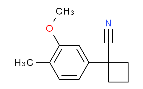CAS No. 1152567-02-6, 1-(3-Methoxy-4-methylphenyl)cyclobutanecarbonitrile