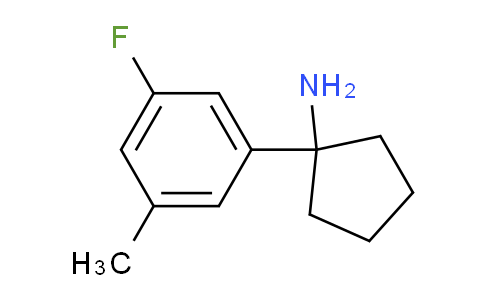 CAS No. 1540560-34-6, 1-(3-Fluoro-5-methylphenyl)cyclopentanamine